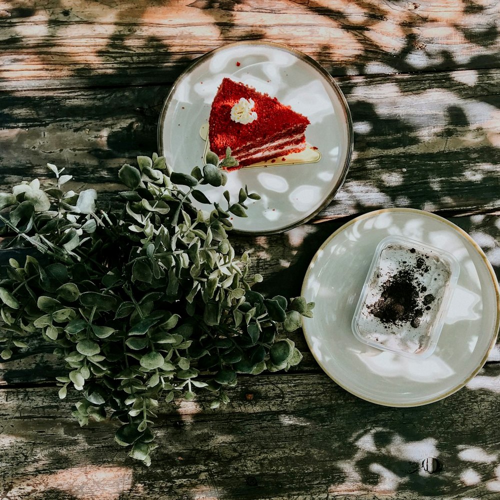 House-made matcha tart